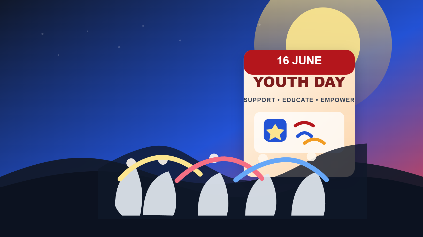 Youth Day press release illustration for 16 June